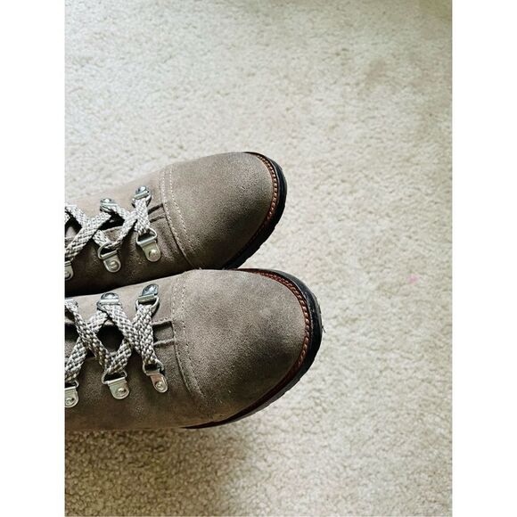 Sam Edelman Tie Up Ankle Manchester Flint Gray Boot sz 8 - Picture 4 of 8